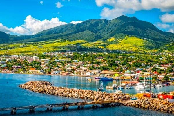 St. Kitts Island in the Caribbean