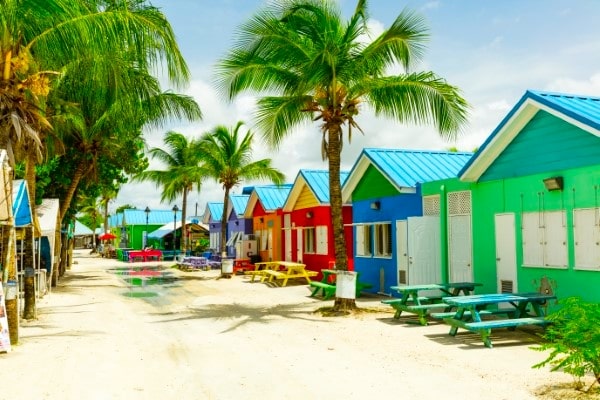 Barbados colorful houses, Caribbean