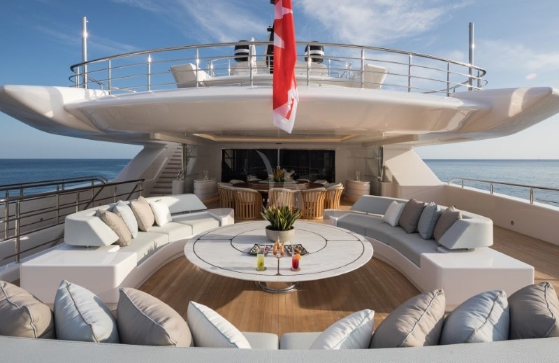 OPari yacht aft upper deck
