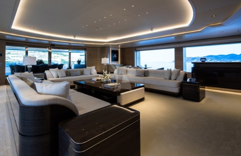 OPari yacht upper salon