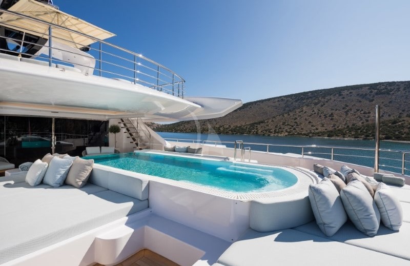 OPari yacht deck swimming pool